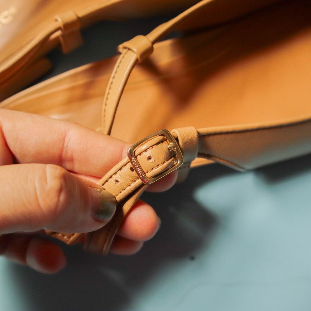 Vionic Petaluma Black Tan Genuine Leather Slingback Comfort Flats Womens 11 - Picture 8 of 8